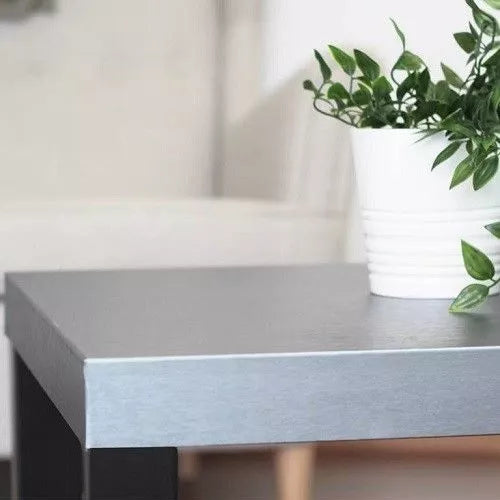 67cm wide Satin Metallic Stainless Steel Sticky Vinyl (210-8045) 1m to 10m long