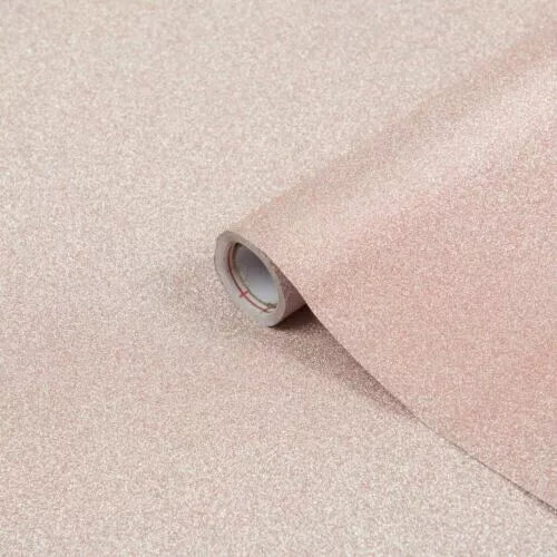 D-C-Fix Rose Pink Glitter Sticky Back Craft Vinyl (341-0013) 45cm x 1.5m