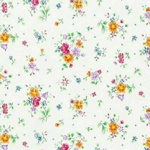 Printed Flower Fablon (346-0193) 45cm x 2m